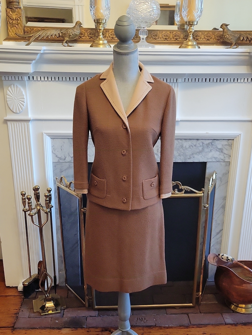 1960's Butte Knit Wool Jackie O Suit